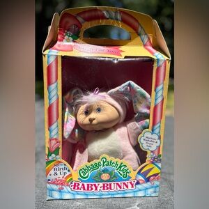 Vintage 1993 CPK Cabbage Patch Kids BABY BUNNY doll with Original Box Hasbro Toy